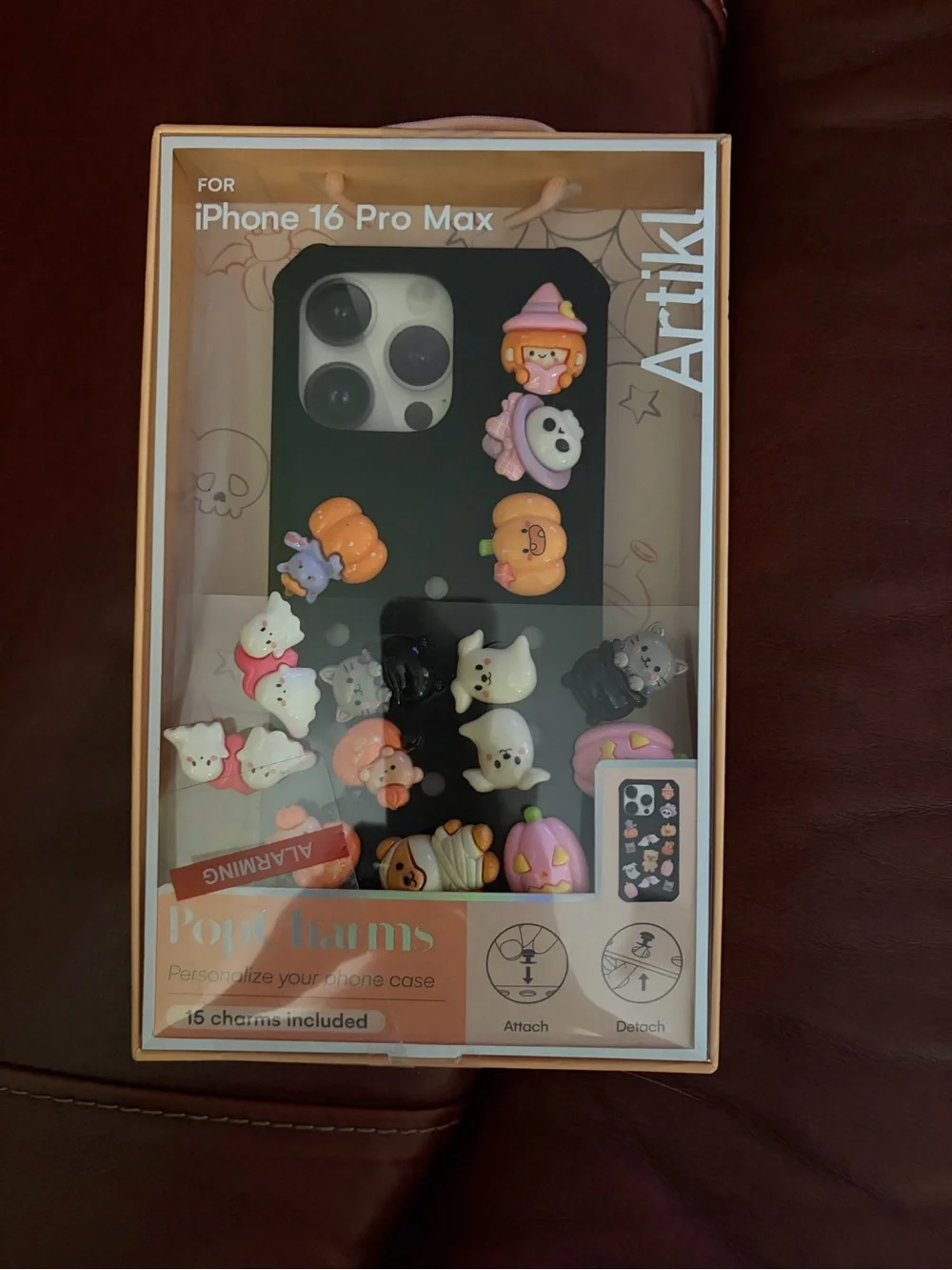 New! PopCharms Phone Case Charms for iPhone 16 Pro Max